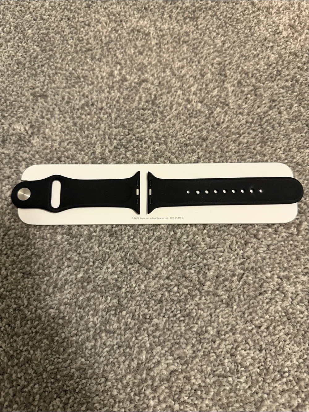 Apple Watch Black Silicone Sport Band
